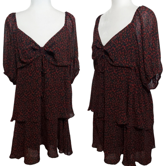 Sugarlips Tops - 🌴FINAL SALE Sugar Lips 💋 Red Rose Tunic Blouse 1X